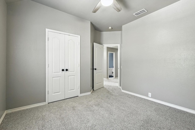 4321 Hazy Meadow Ln, Grapevine, TX 76051 - unfurnished bedroom featuring carpet floors, a closet, and ceiling fan