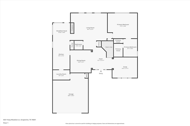 4321 Hazy Meadow Ln, Grapevine, TX 76051 - view of property floor plan