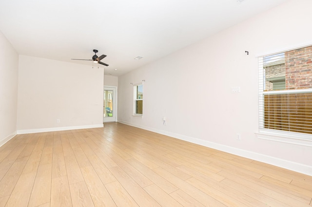 1103 Witherspoon Ln, Princeton, TX 75407 - spare room with light wood-type flooring and a ceiling fan