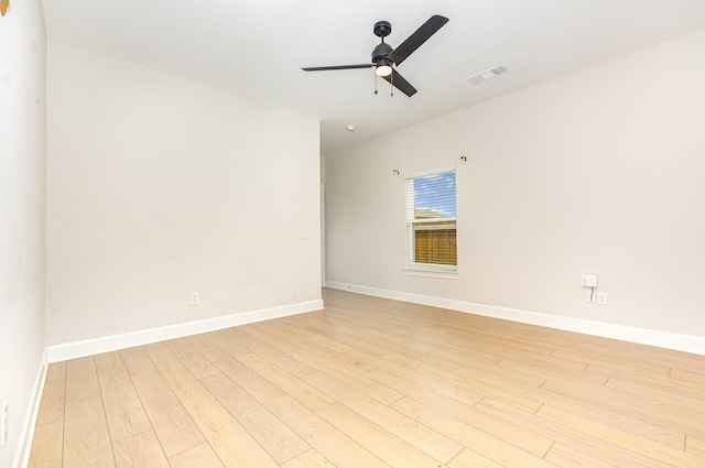 1103 Witherspoon Ln, Princeton, TX 75407 - spare room featuring light wood-type flooring and ceiling fan