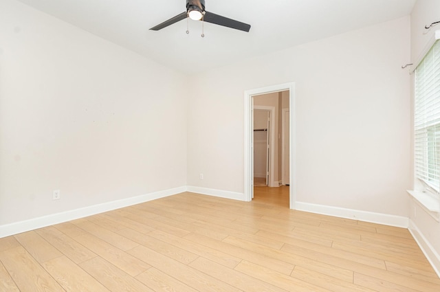 1103 Witherspoon Ln, Princeton, TX 75407 - unfurnished room with light wood finished floors and ceiling fan