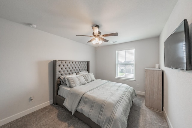 2420 Stella Ln, Northlake, TX 76247 - carpeted bedroom with baseboards and a ceiling fan
