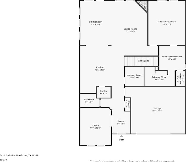 2420 Stella Ln, Northlake, TX 76247 - view of room layout