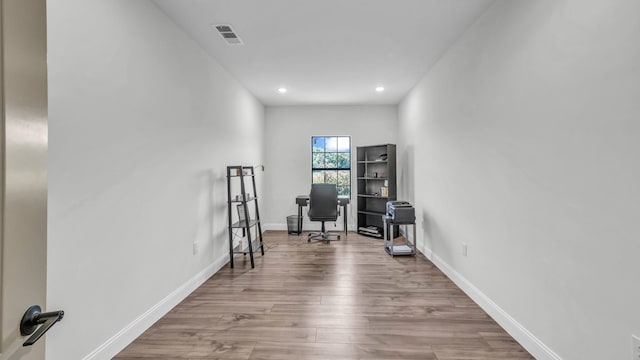 1381 County Road 1470, Chico, TX 76431 - home office featuring wood finished floors and recessed lighting