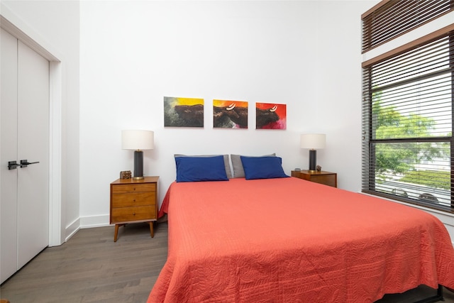 4333 Gilbert Ave Unit 330, Dallas, TX 75219 - bedroom with wood finished floors and a closet