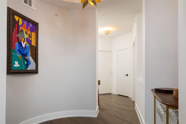 4333 Gilbert Ave Unit 330, Dallas, TX 75219 - corridor with dark wood-type flooring and baseboards
