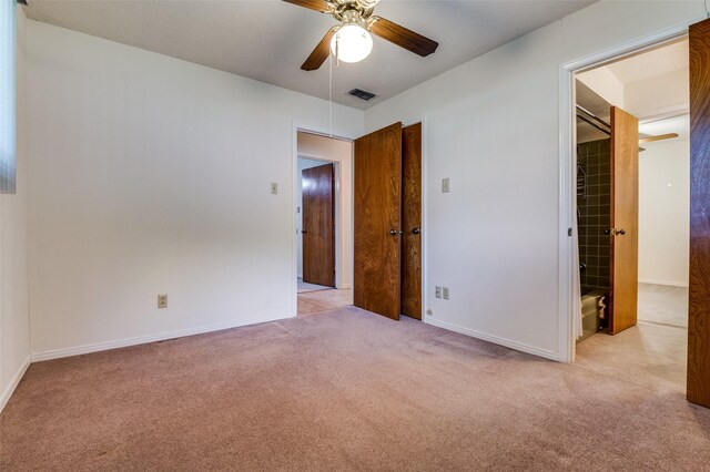 328 Bennett Cir, Desoto, TX 75115 - unfurnished bedroom with light carpet and ceiling fan