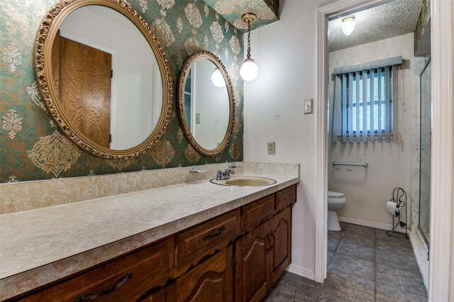328 Bennett Cir, Desoto, TX 75115 - full bath with vanity, a stall shower, and tile patterned flooring