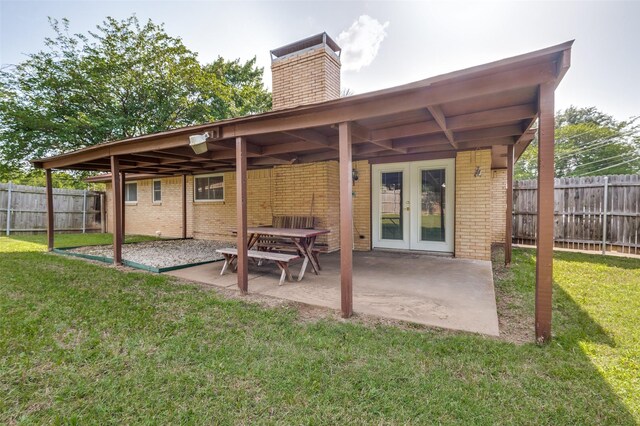 328 Bennett Cir, Desoto, TX 75115 - fenced backyard featuring a patio