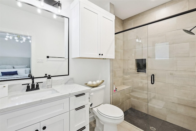 354 Foch St, Fort Worth, TX 76107 - bathroom featuring a shower stall and vanity