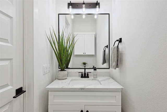 354 Foch St, Fort Worth, TX 76107 - bathroom with vanity and a textured wall