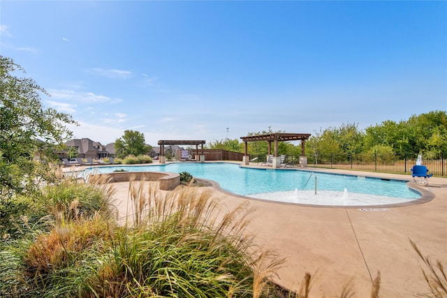 513 Endicott Dr, Sherman, TX 75092 - community pool featuring a pergola and a patio