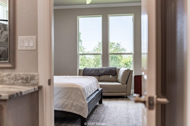 408 Lake Arbor Dr, Weatherford, TX 76088 - bedroom featuring crown molding