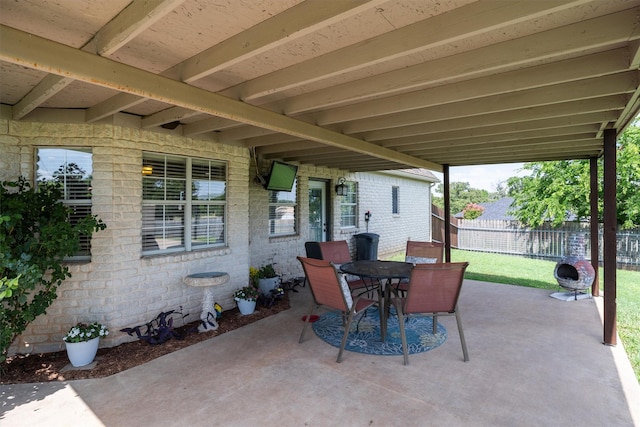 3120 Michele Ct, Weatherford, TX 76088 - view of patio / terrace featuring outdoor dining area
