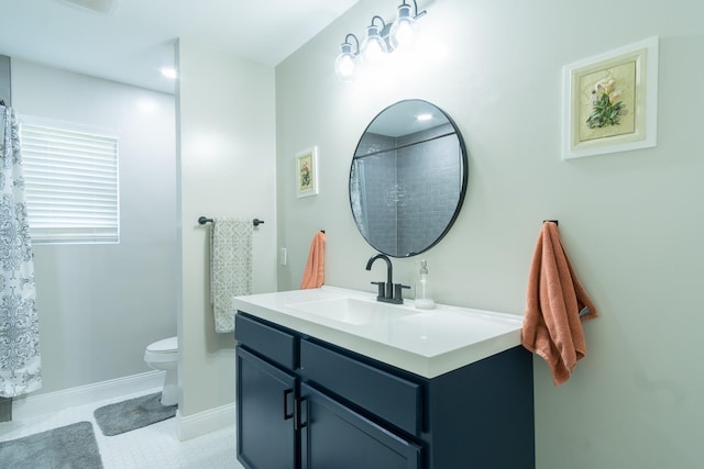 201 Roaring Springs Dr, Joshua, TX 76058 - full bathroom featuring vanity and a shower with shower curtain