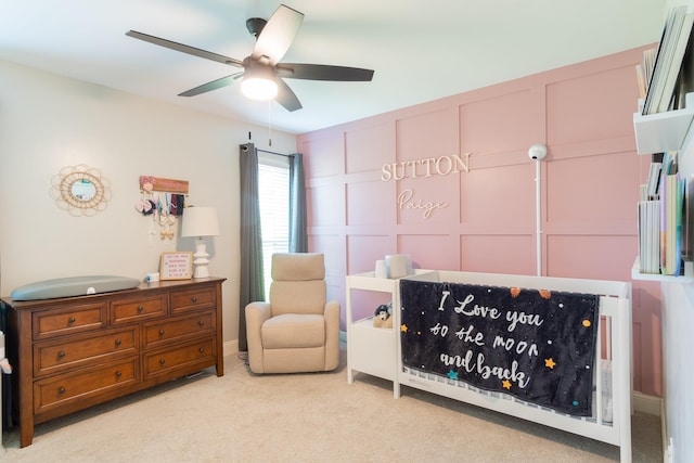 201 Roaring Springs Dr, Joshua, TX 76058 - bedroom with carpet and ceiling fan