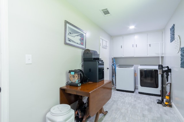 201 Roaring Springs Dr, Joshua, TX 76058 - laundry area with washer and dryer and cabinet space