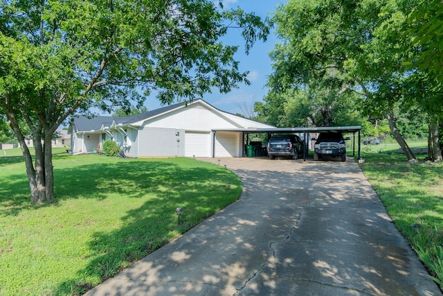 201 Roaring Springs Dr, Joshua, TX 76058 - single story home with a front lawn and an attached garage