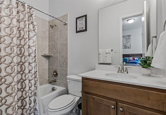 2010 Topaz Dr, Rockwall, TX 75087 - bathroom with vanity and shower / bath combination with curtain