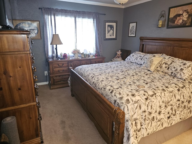 1010 California Trl, Grand Prairie, TX 75052 - bedroom featuring light carpet and ornamental molding