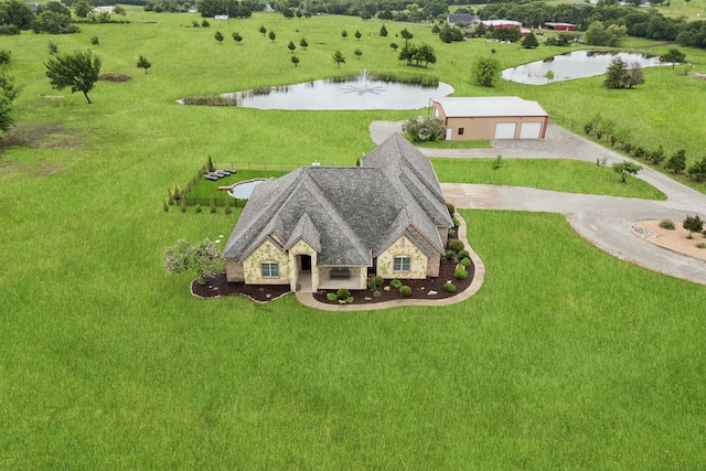 320 Tate Cir, Sherman, TX 75090 - aerial view of property and surrounding area with a large body of water