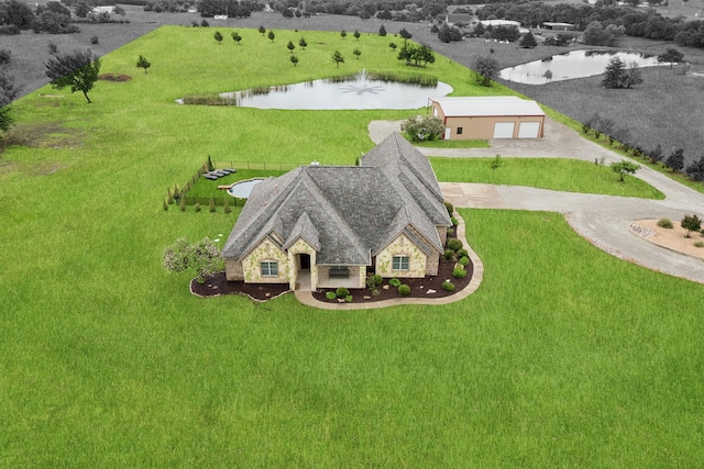 320 Tate Cir, Sherman, TX 75090 - view from above of property featuring a nearby body of water