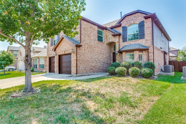 1308 Soaptree Ln, Fort Worth, TX 76177 - traditional home with brick siding, concrete driveway, and an attached garage