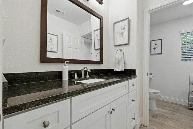 730 Emerald Sound Blvd, Oak Point, TX 75068 - bathroom featuring vanity and wood finished floors