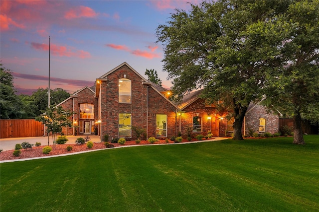 730 Emerald Sound Blvd, Oak Point, TX 75068 - view of front of house featuring brick siding