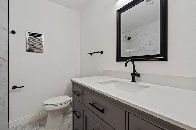 1228 Brookside Dr, Hurst, TX 76053 - bathroom with marble look tiles and vanity