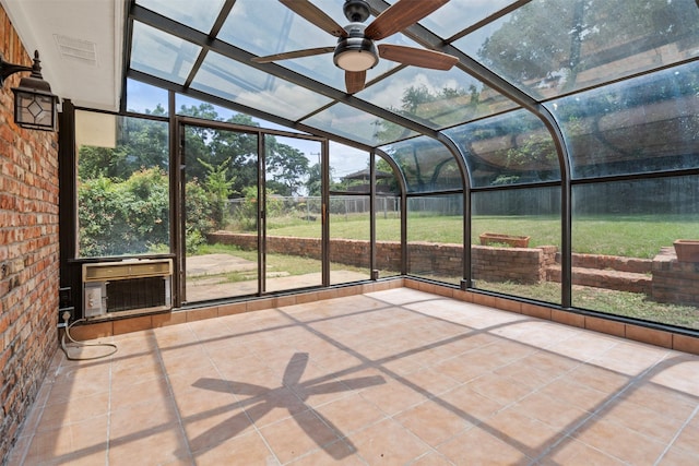 1228 Brookside Dr, Hurst, TX 76053 - unfurnished sunroom with ceiling fan
