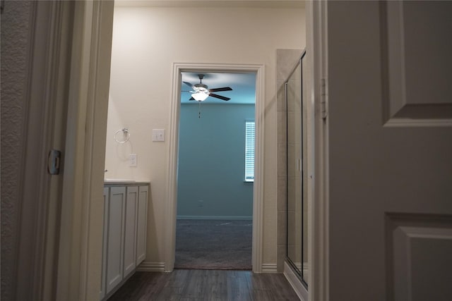 423 Pepperbark Ave, Princeton, TX 75407 - corridor with dark wood-type flooring and baseboards