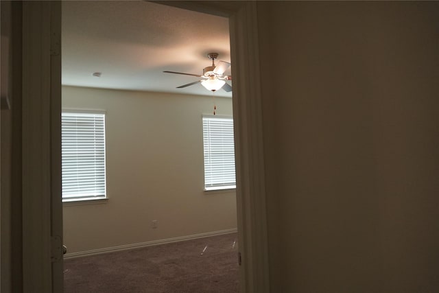 423 Pepperbark Ave, Princeton, TX 75407 - empty room with carpet floors, ceiling fan, and plenty of natural light