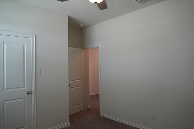 423 Pepperbark Ave, Princeton, TX 75407 - unfurnished bedroom with dark carpet and ceiling fan