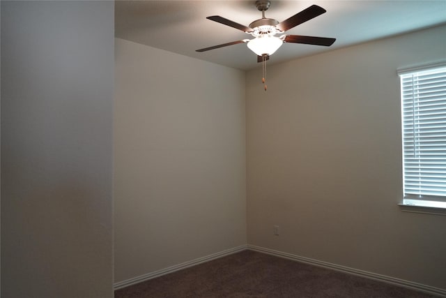 423 Pepperbark Ave, Princeton, TX 75407 - unfurnished room with a ceiling fan and dark carpet