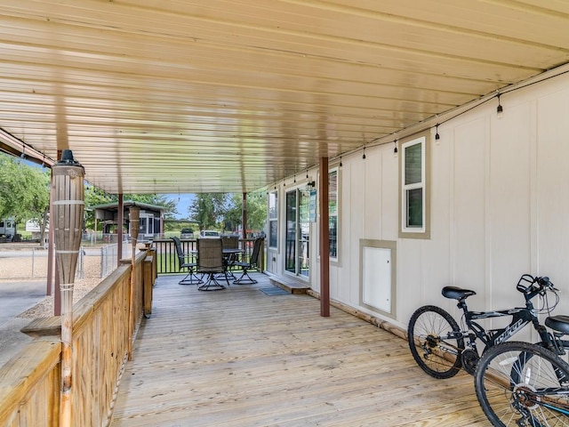 1045 Pelican Isle Dr, Kerens, TX 75144 - deck featuring outdoor dining space