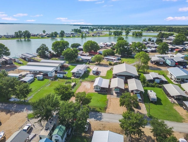 1045 Pelican Isle Dr, Kerens, TX 75144 - aerial view of residential area with a nearby body of water