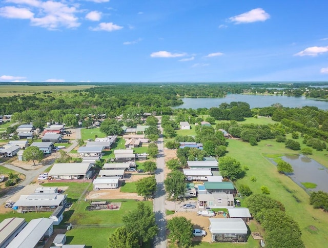 1045 Pelican Isle Dr, Kerens, TX 75144 - aerial view of residential area with a nearby body of water