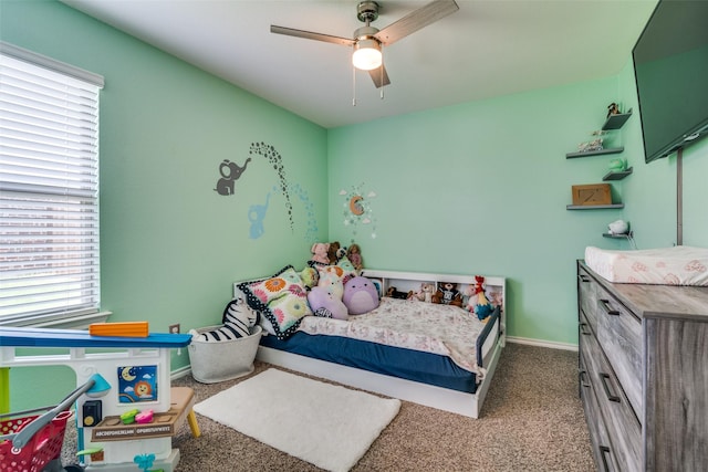 1315 Blessed Ln, Royse City, TX 75189 - carpeted bedroom with baseboards and ceiling fan