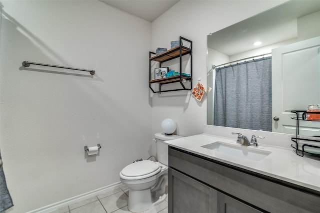 1315 Blessed Ln, Royse City, TX 75189 - bathroom with vanity, tile patterned flooring, and a shower with shower curtain