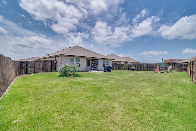 1315 Blessed Ln, Royse City, TX 75189 - fenced backyard featuring a playground