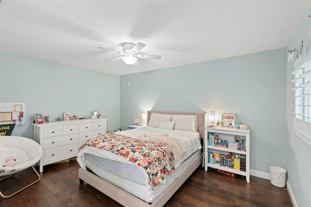 1702 Cheyenne Dr, Richardson, TX 75080 - bedroom featuring hardwood / wood-style floors and ceiling fan