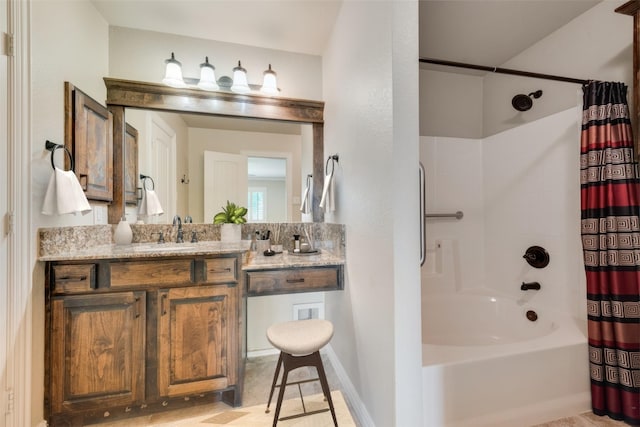 105 Windsor Dr, Forney, TX 75126 - bathroom with vanity and shower / tub combo