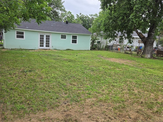 810 Shawnee Trce, Grand Prairie, TX 75051 - view of yard featuring french doors