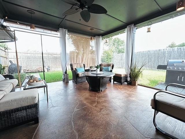 3244 Gail Ct, Irving, TX 75060 - sunroom featuring floor to ceiling windows