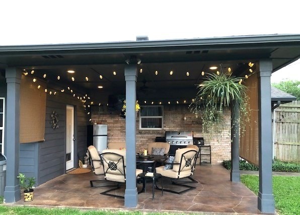 3244 Gail Ct, Irving, TX 75060 - view of patio / terrace with grilling area