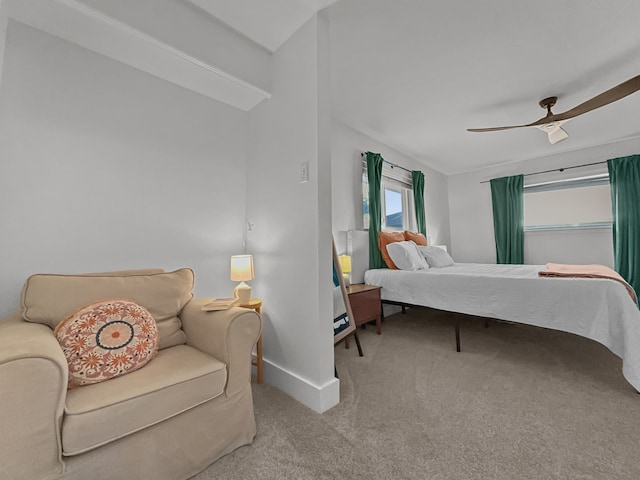 312 Meadowlark Dr, Richardson, TX 75080 - bedroom featuring carpet flooring and a ceiling fan