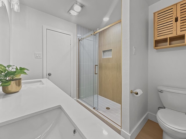 312 Meadowlark Dr, Richardson, TX 75080 - bathroom with a stall shower and vanity