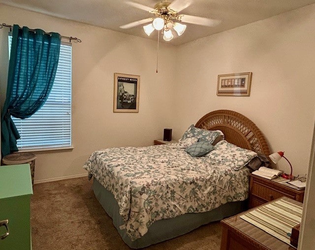 3900 Chimney Rock Dr, Denton, TX 76210 - bedroom featuring carpet and ceiling fan
