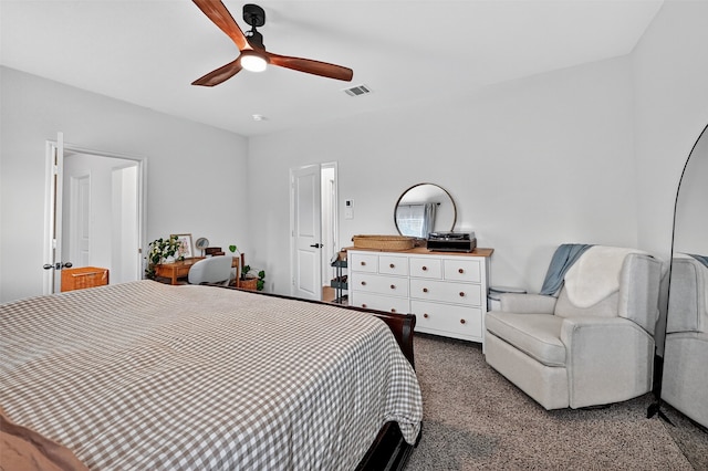 2806 Peony Dr, Sherman, TX 75092 - bedroom with carpet and a ceiling fan